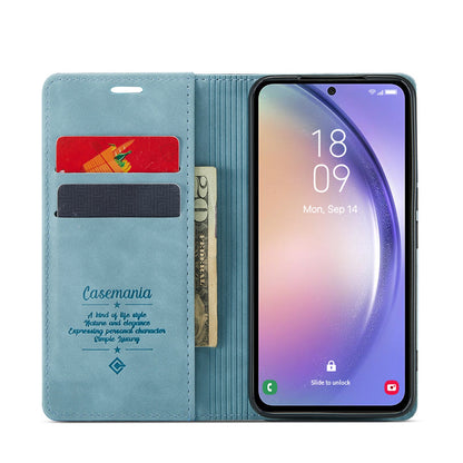 Samsung Galaxy A14 4G Hoesje - Aqua Blue - Dunne Bookcase