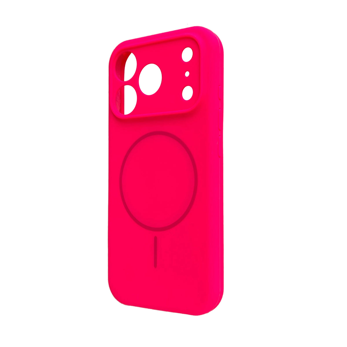 Apple iPhone 18 Pro Hoesje - Neon Roze - Zachte Liquid Siliconen MagSafe Back Cover
