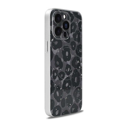 Apple iPhone 15 Pro Hoesje - Purple - Glitter MagSafe Back Cover