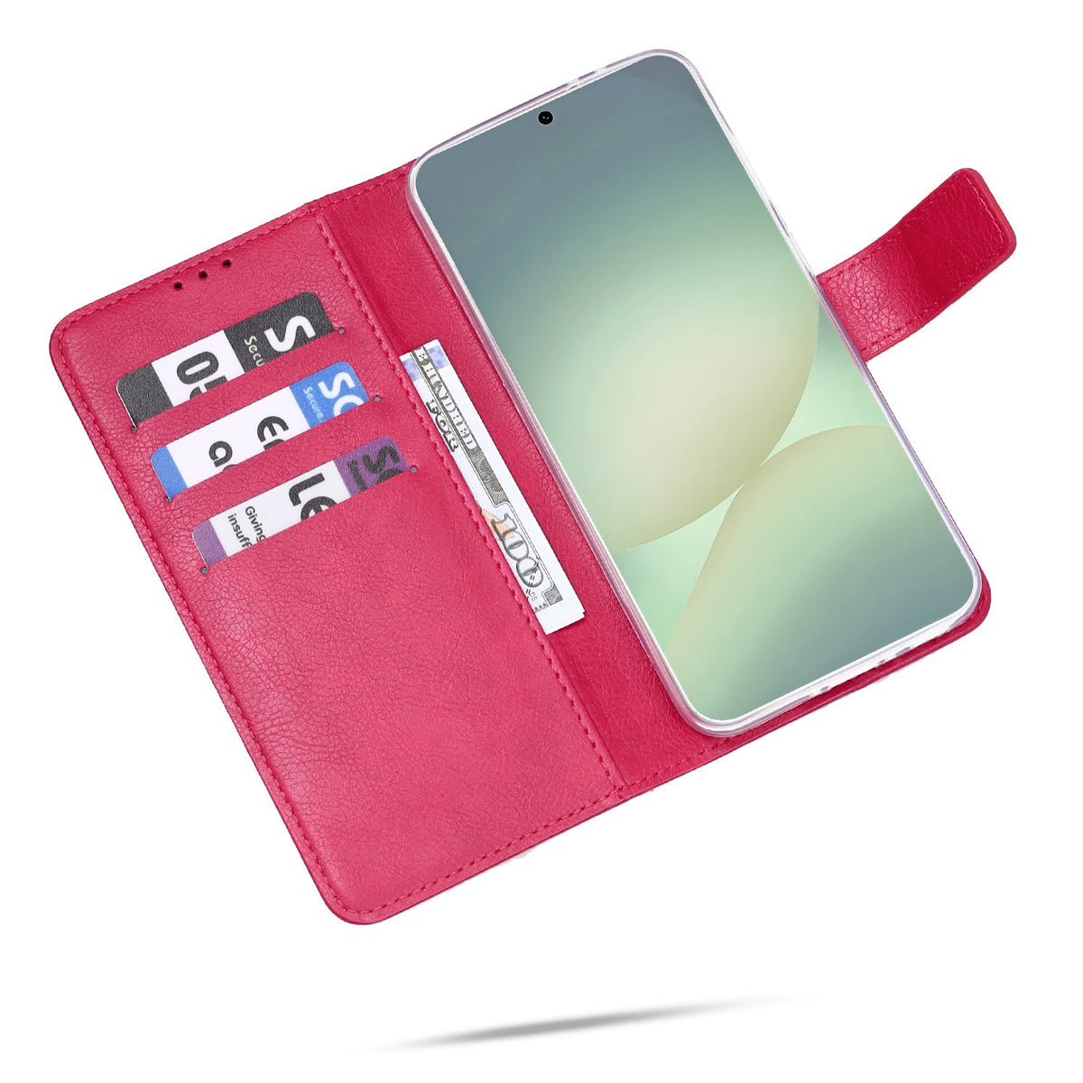 Étui pour Xiaomi Redmi 15C - Rose - Étui portefeuille type livre