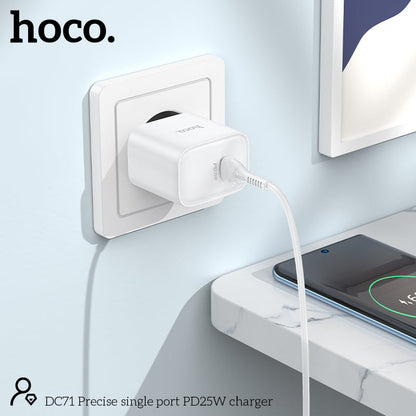 Hoco 25W USB-C Fast Charger with USB-C Cable 2m - Blue