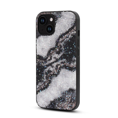 Apple iPhone 11 Case - Black - Diamond Marble Glitter Back Cover