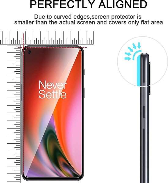 OnePlus Nord 2 Screenprotector - Tempered Glass - 4 Stuks
