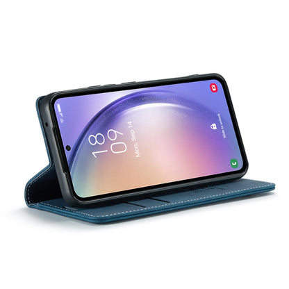 Samsung Galaxy A34 5G Hoesje - Navy Blue - Dunne Bookcase
