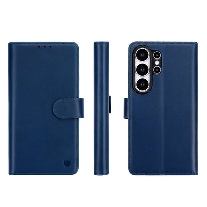 Samsung Galaxy S26 Ultra Hoesje - Navy Blue - Echt Leren Bookcase