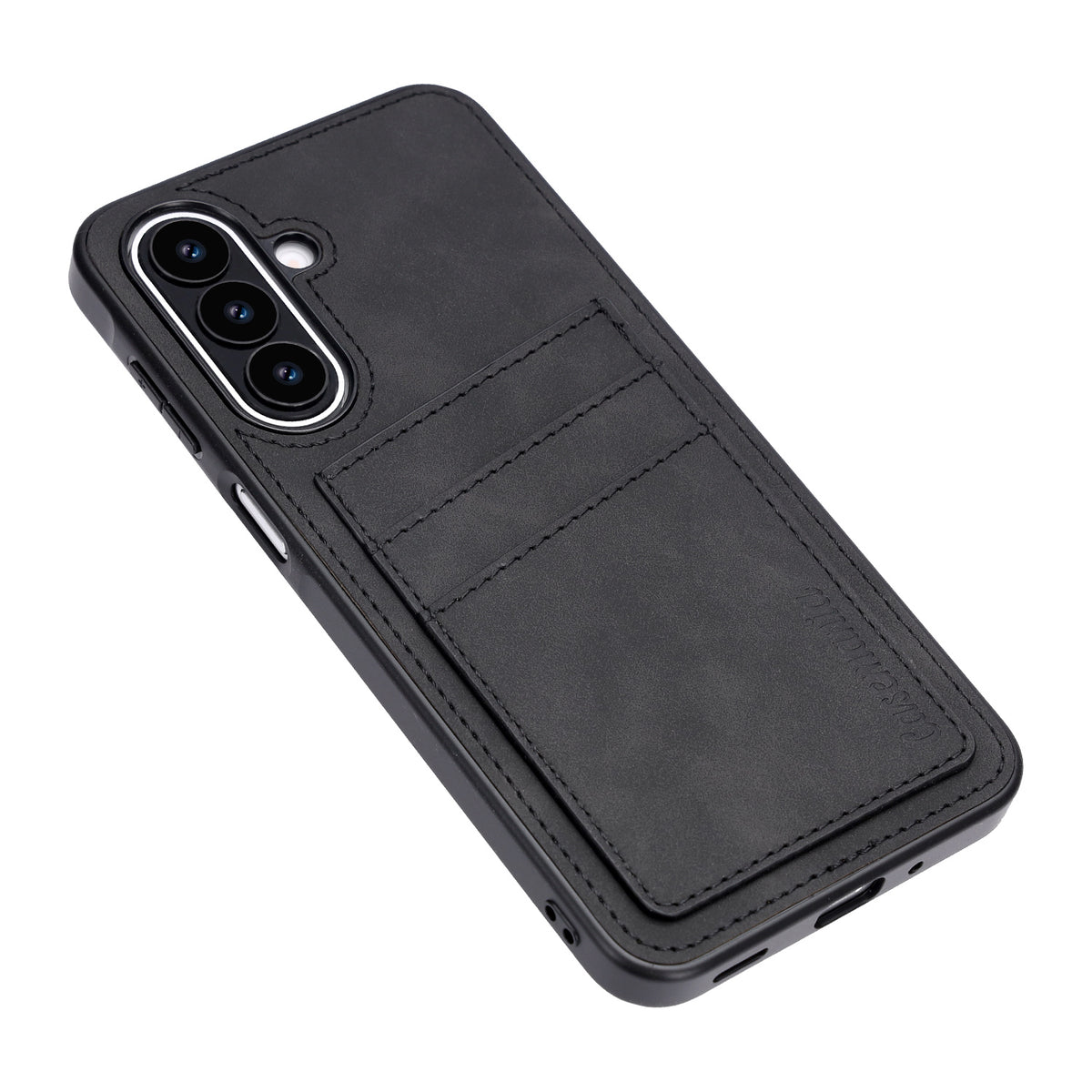 Samsung Galaxy S26 FE Hoesje - Charcoal Gray - Kunstleren Back Cover met Pasjeshouder