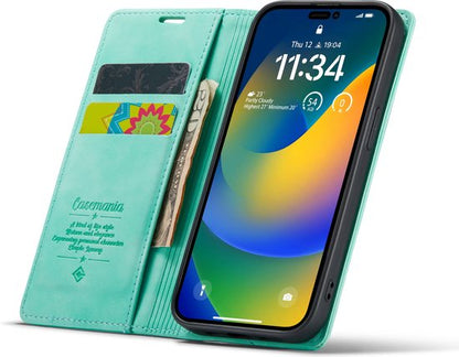 Apple iPhone 14 Pro Max Hoesje - Tropical Mint - Dunne Bookcase
