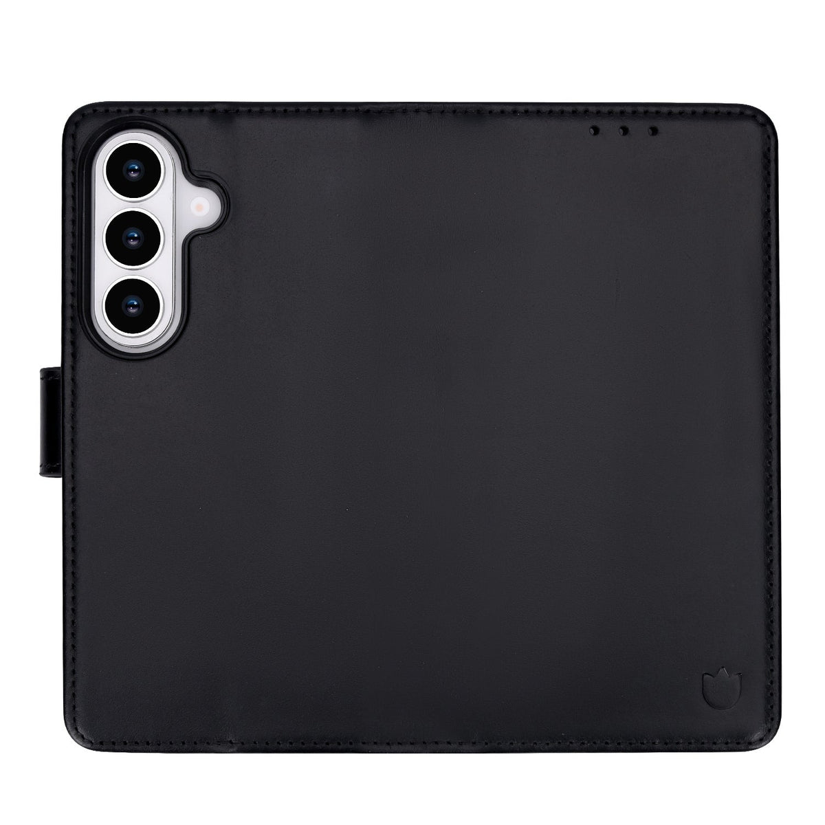 Samsung Galaxy A57 Case - Onyx Black - Genuine Leather 2-in-1 MagSafe Wallet Case
