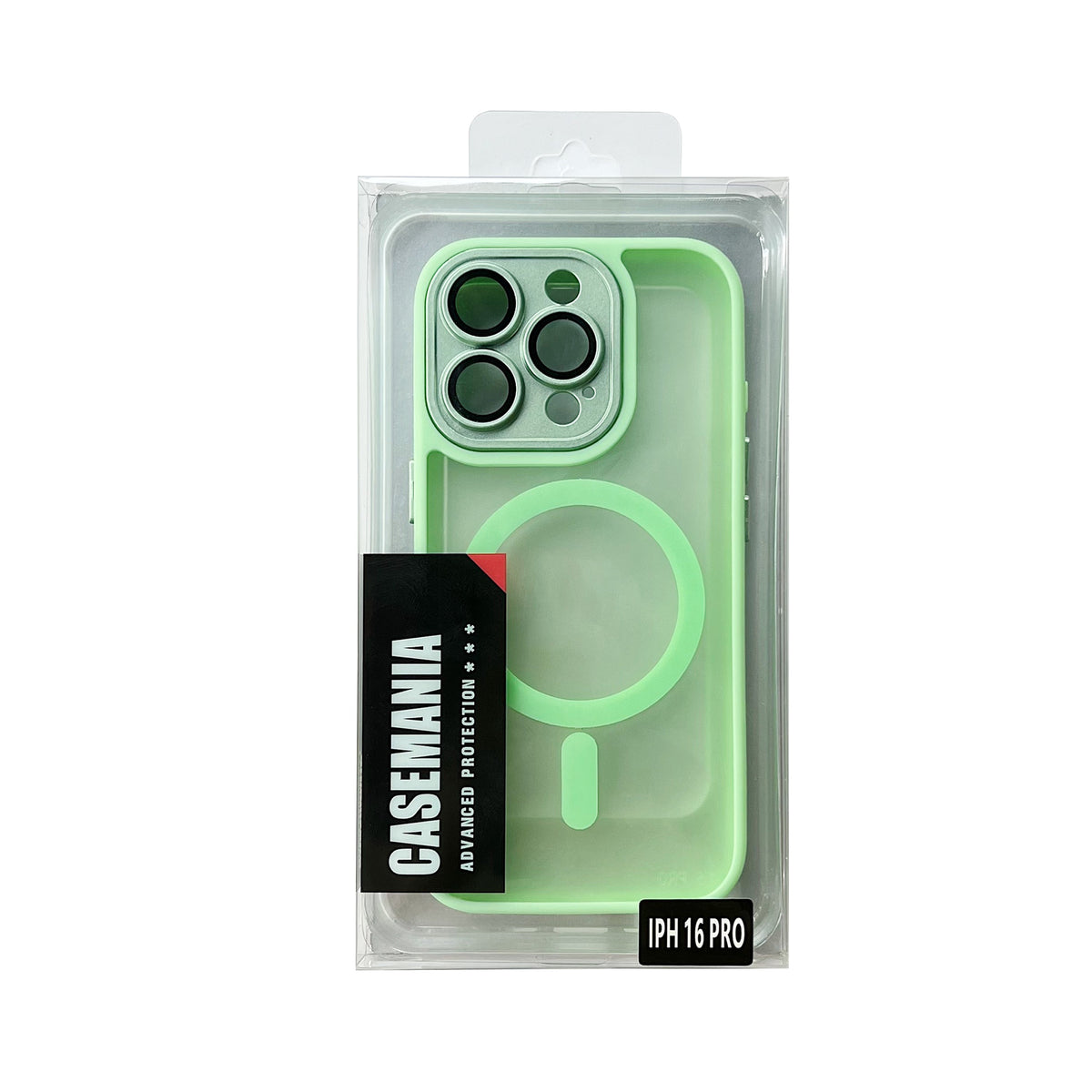 Apple iPhone 16 Pro Hoesje - Groen - Matte Armor MagSafe Back Cover