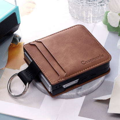 Samsung Galaxy Z Flip 7 Hülle - Sienna Brown - Backcover mit Kartenfach
