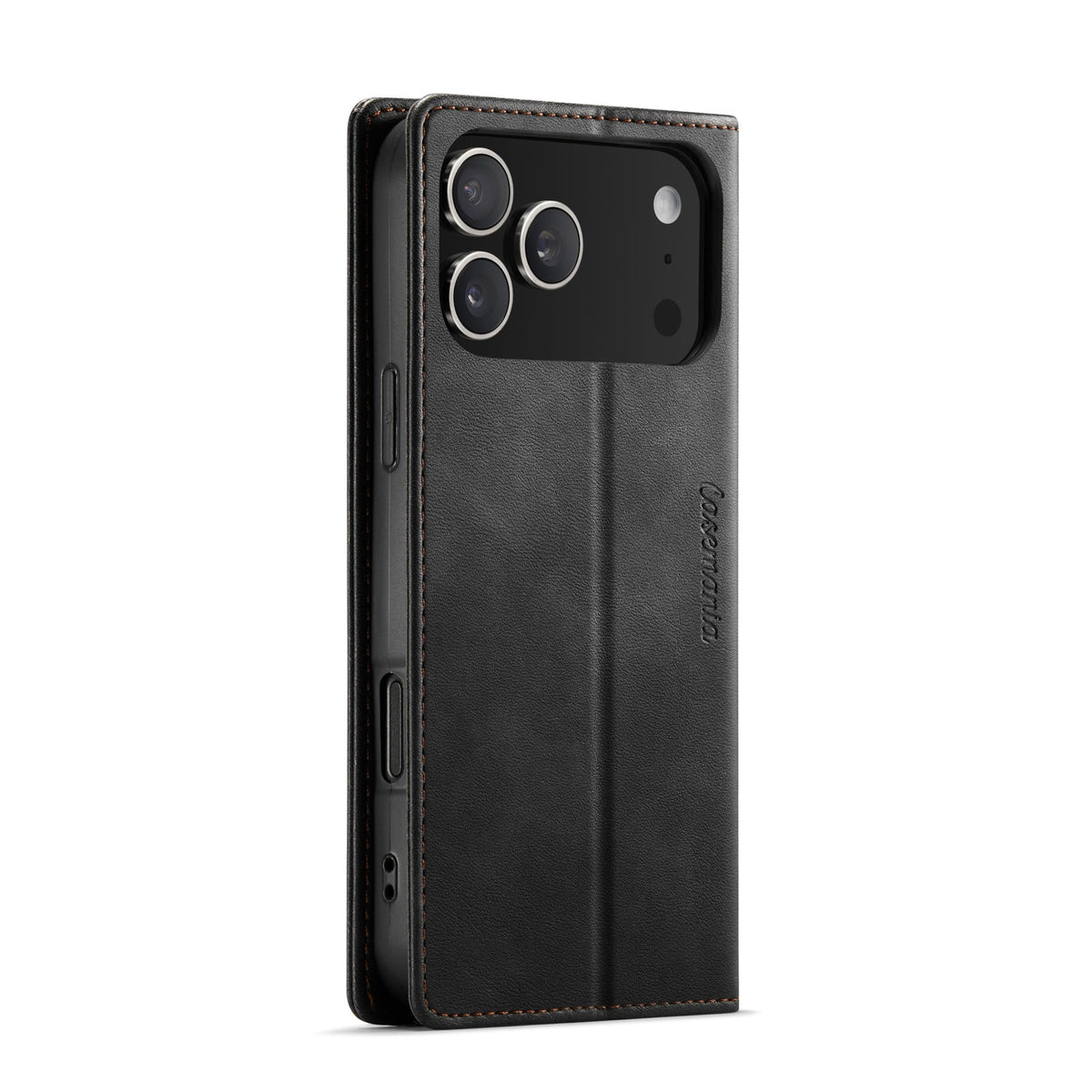 Apple iPhone 18 Pro Max Hoesje - Charcoal Gray - Luxe Dunne Bookcase
