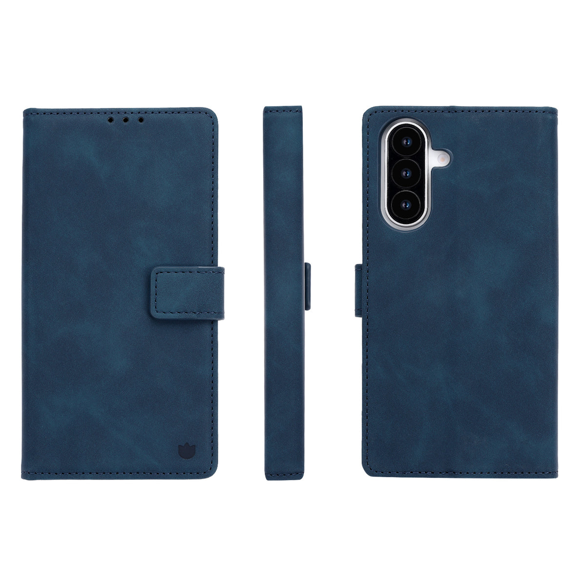 Samsung Galaxy A57 Hoesje - Navy Blue - Portemonnee Bookcase