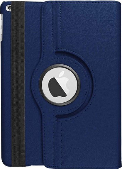 Apple iPad 7 10.2 (2019) Tablet Case - Dark Blue - Rotating Folio Case