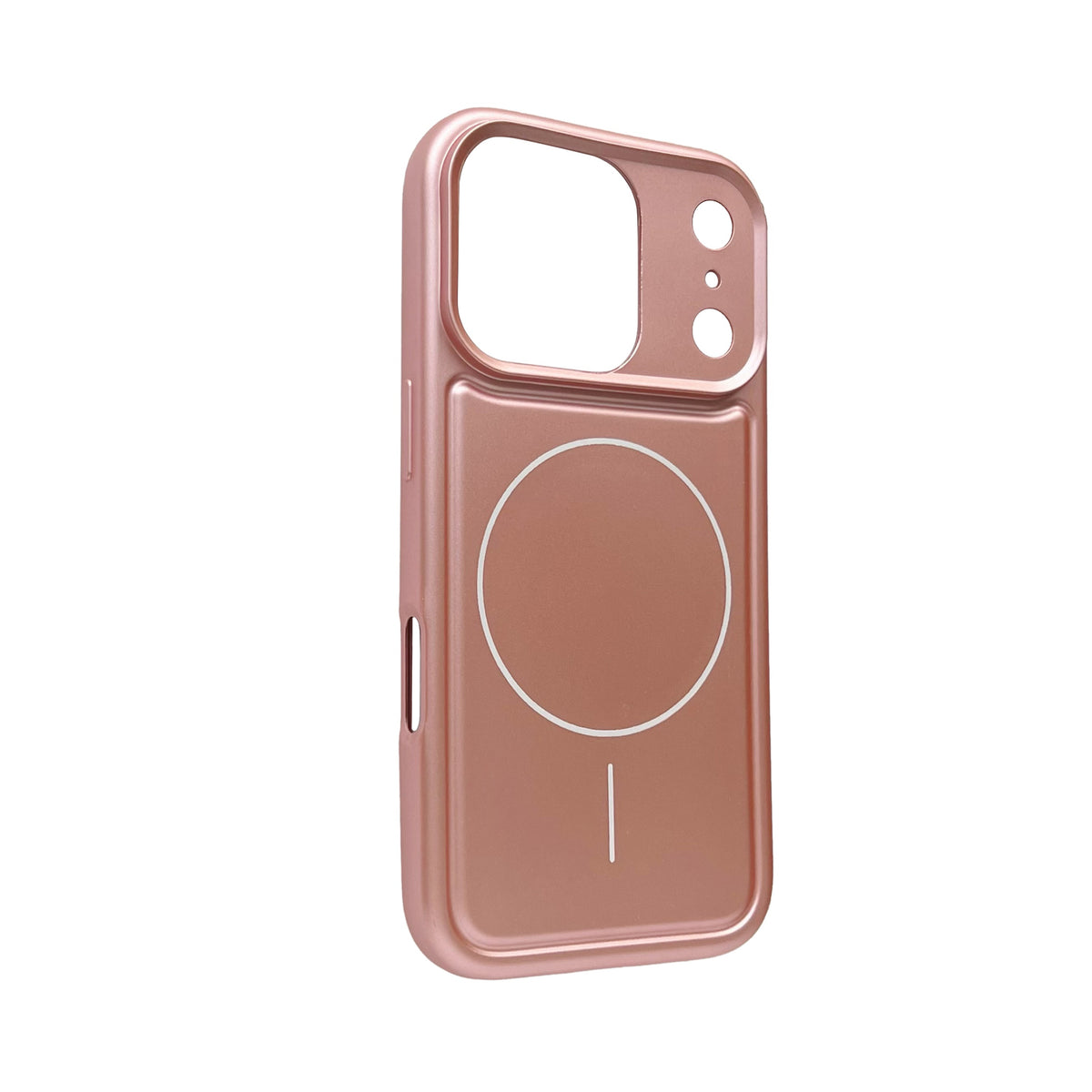 Apple iPhone 18 Pro Hoesje - Metallic Roze - Matte Siliconen MagSafe Back Cover