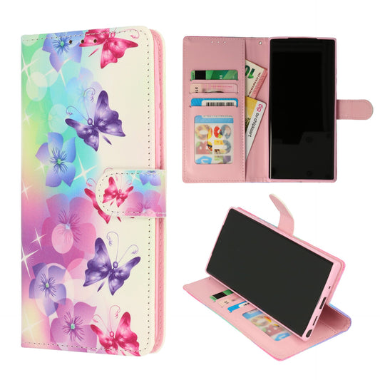 Apple iPhone 18 Pro Hoesje - Bloemen en Vlinders - Print Bookcase