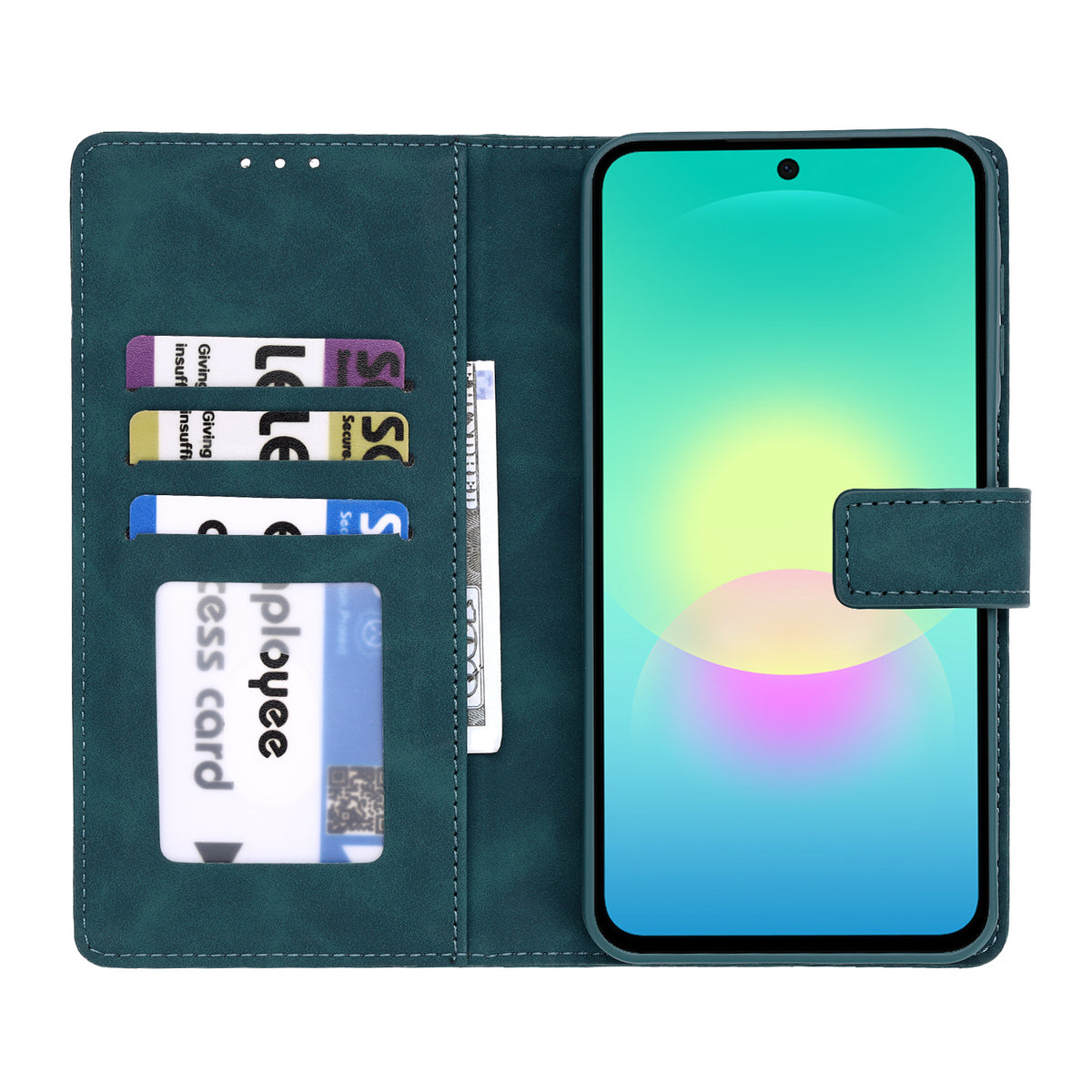 Samsung Galaxy S26 FE Hoesje - Emerald Green - Portemonnee Bookcase