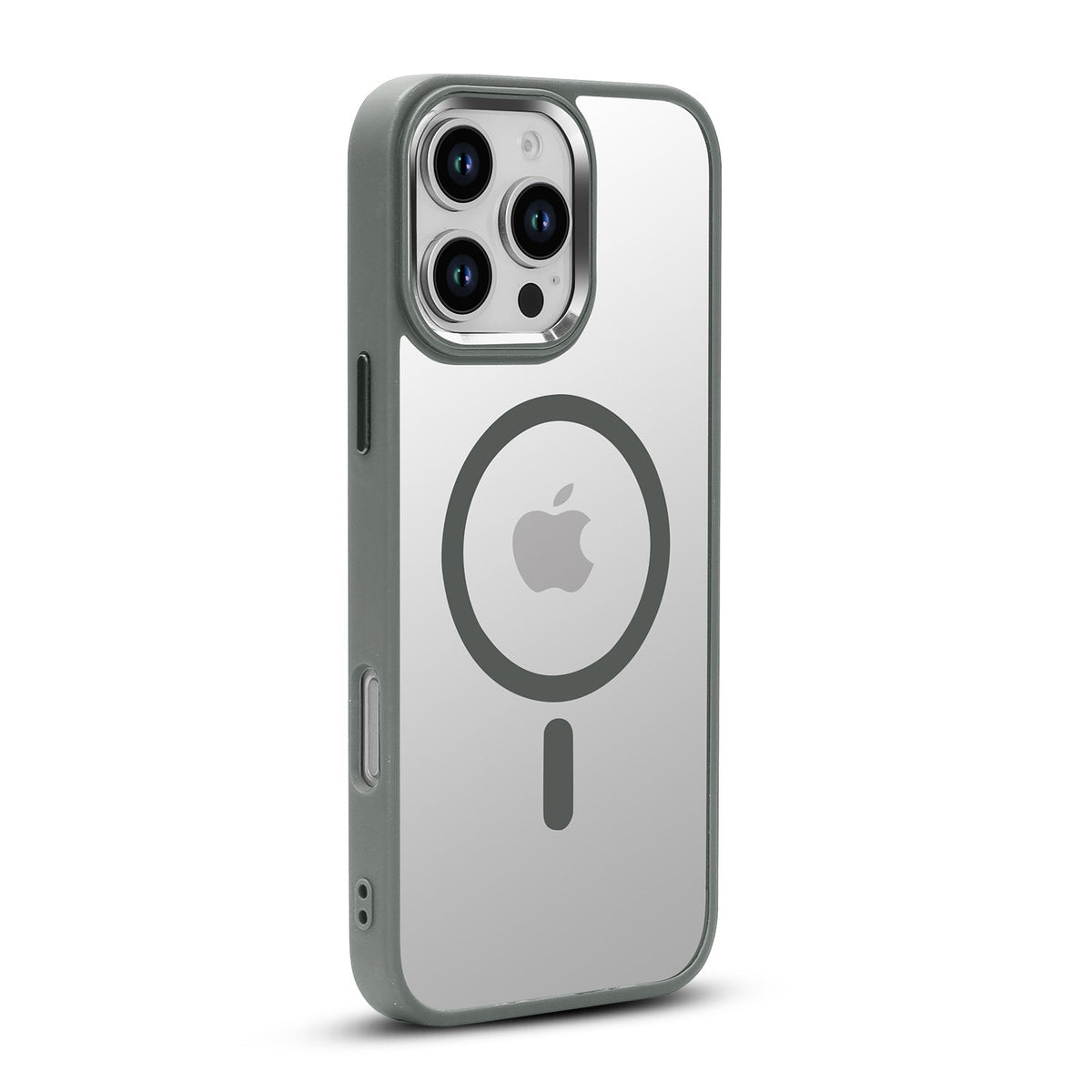 Apple iPhone 16 Pro Max Hoesje - Grijs - Bumper MagSafe Back Cover