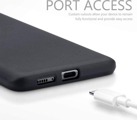Coque Samsung Galaxy A90 5G - Noir - Étui arrière en silicone