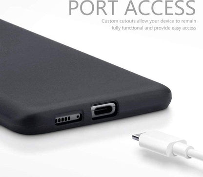 Coque Samsung Galaxy A90 5G - Noir - Étui arrière en silicone