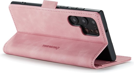 Samsung Galaxy S22 Ultra Case - Pale Pink - Wallet Case