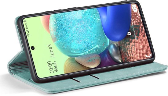 Oppo A54 5G & A74 5G Hoesje - Aqua Blue - Dunne Bookcase