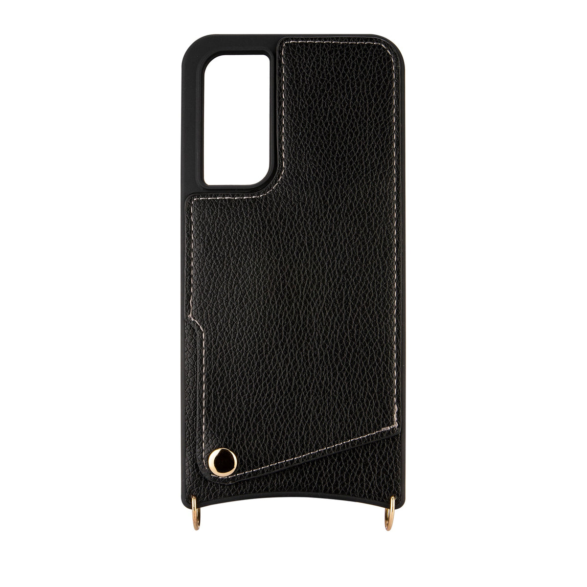 Samsung Galaxy A14 5G Hoesje - Zwart - Back Cover met Pols Bandje en Telefoonkoord