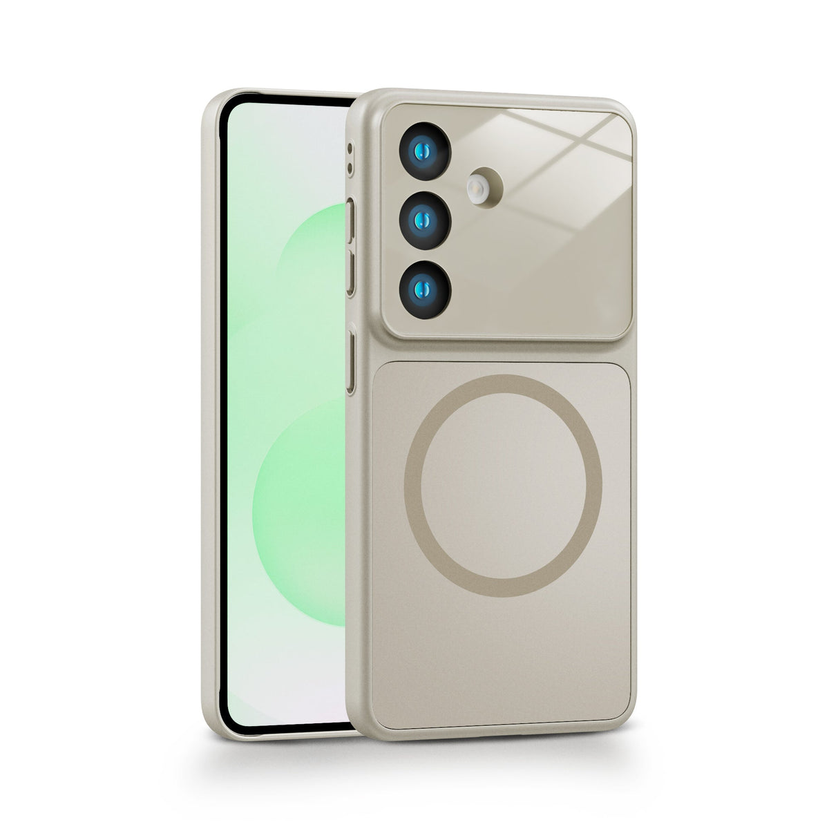 Samsung Galaxy S26 Plus Hoesje - Grijs - Matte Siliconen MagSafe Back Cover