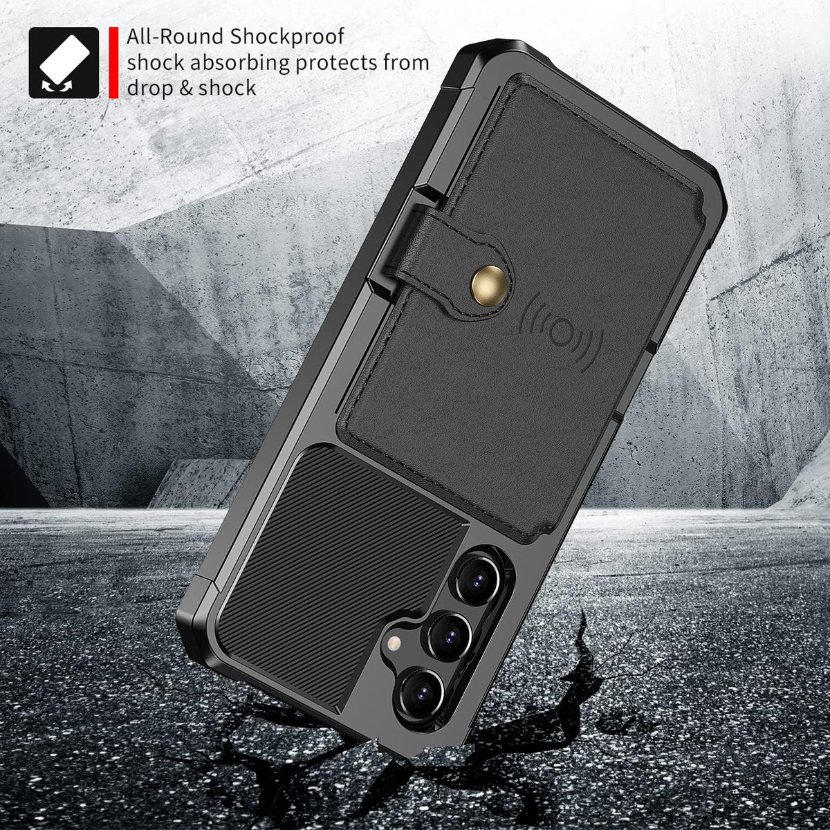 Samsung Galaxy A14 Hoesje - Zwart - RFID Back Cover