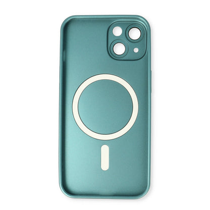 Apple iPhone 14 Hoesje - Blauw - Matte Siliconen MagSafe Back Cover
