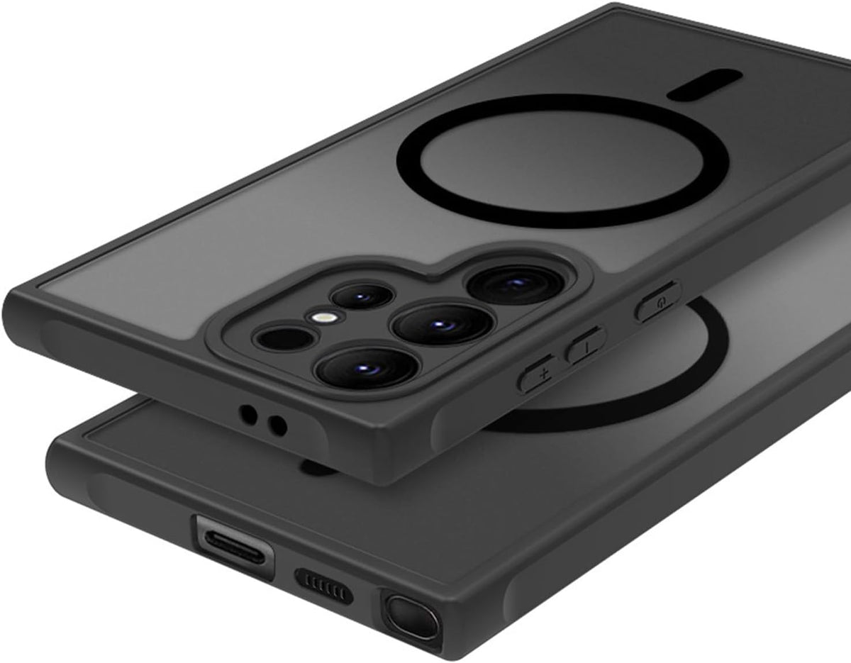 Samsung Galaxy S24 Ultra Hoesje - Zwart - Matte Armor MagSafe Back Cover