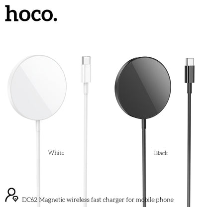 Hoco 15W Kabelloses Ladegerät für MagSafe - Weiß