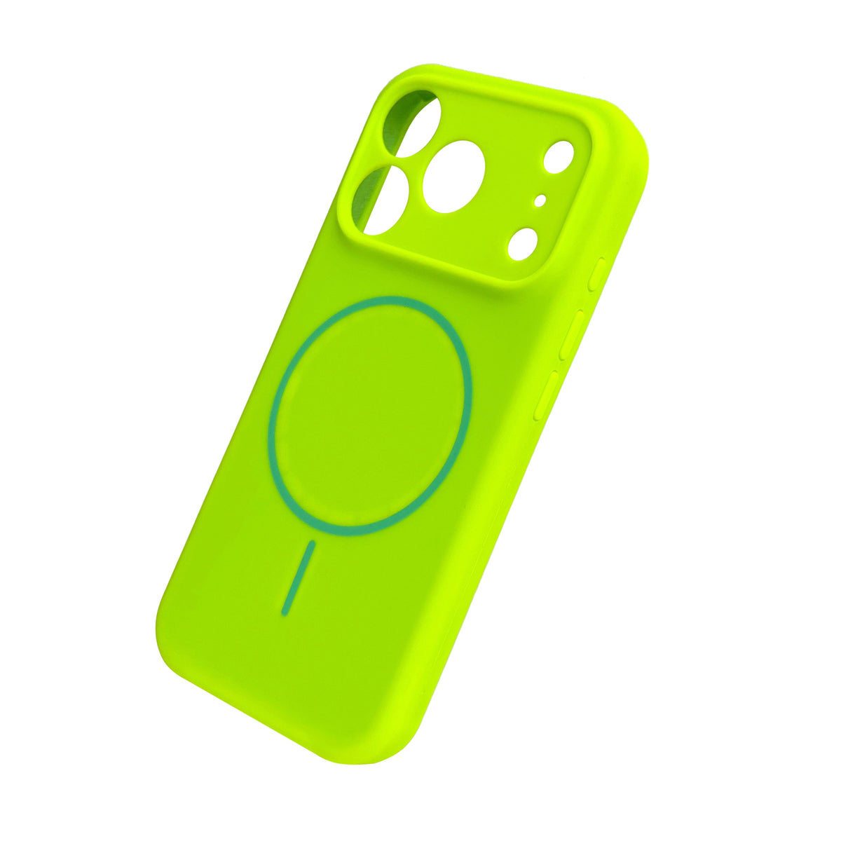Apple iPhone 18 Pro Hoesje - Lime Green - Zachte Liquid Siliconen MagSafe Back Cover