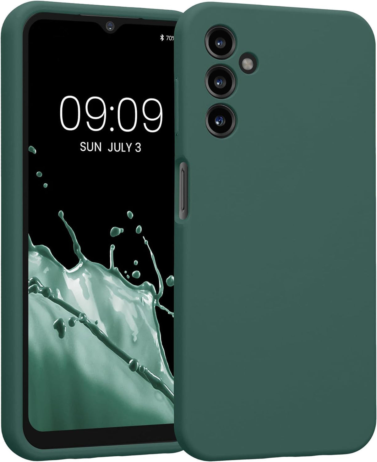Samsung Galaxy A55 Hoesje - Groen - Liquid Siliconen Back Cover