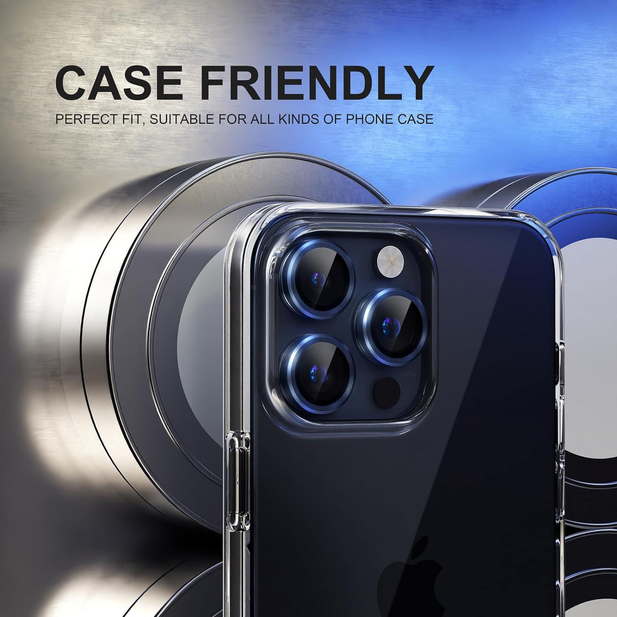 Apple iPhone 15 Pro Kameraschutz - Blau - 1 Stück
