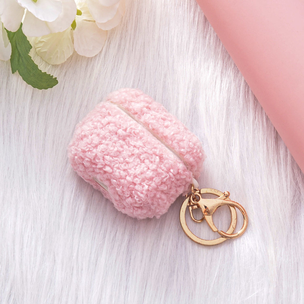 Apple AirPods 3 Hoesje - Teddy Furr - Roze