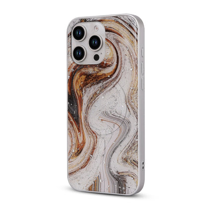 Apple iPhone 16 Pro Hoesje - Wit - Marmer MagSafe Back Cover