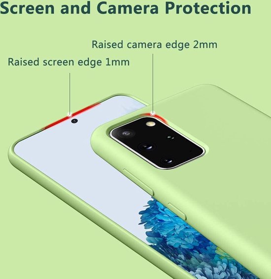 Samsung Galaxy S20 Plus Hoesje - Licht Groen - Siliconen Back Cover