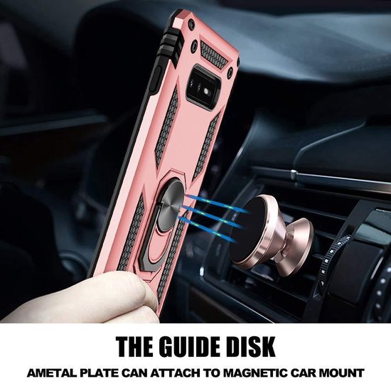 Samsung Galaxy S10e Hoesje - Rosegoud - Armor Kickstand Back Cover