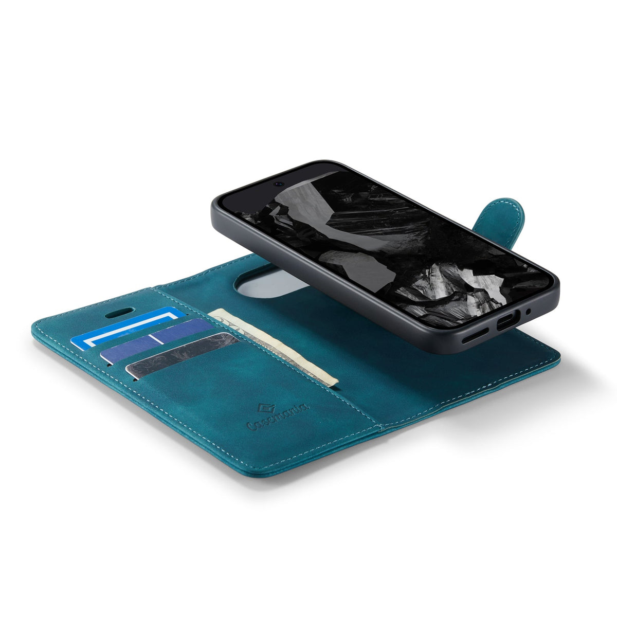 Google Pixel 6a Hoesje - Emerald Green - 2 in 1 Bookcase