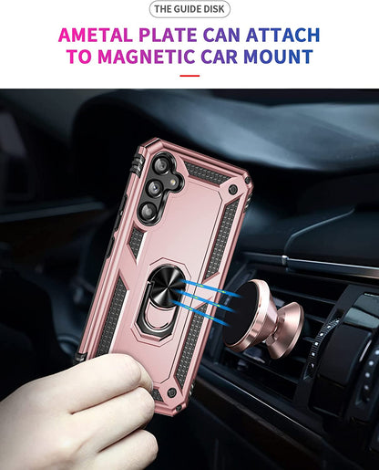 Samsung Galaxy A34 5G Hoesje - Rosegoud - Armor Kickstand Back Cover