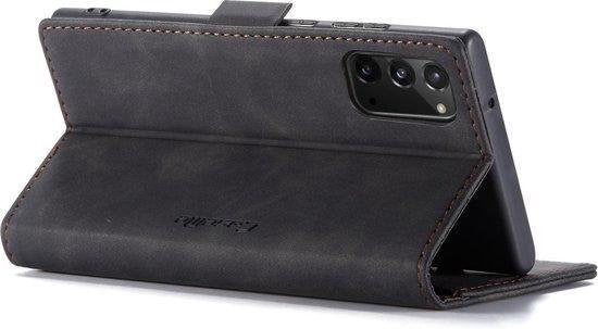 Samsung Galaxy Note20 Hoesje - Zwart - Dunne Bookcase