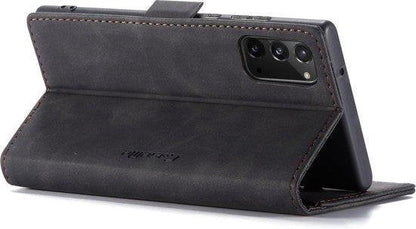 Samsung Galaxy Note20 Hoesje - Zwart - Dunne Bookcase