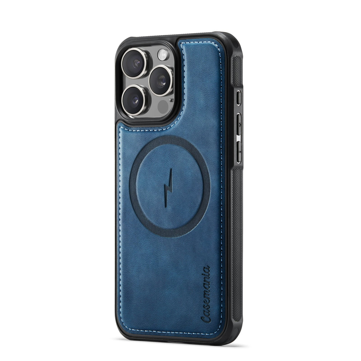 Apple iPhone 16 Pro Max Hülle - Navy Blue - Kunstleder-MagSafe-Backcover