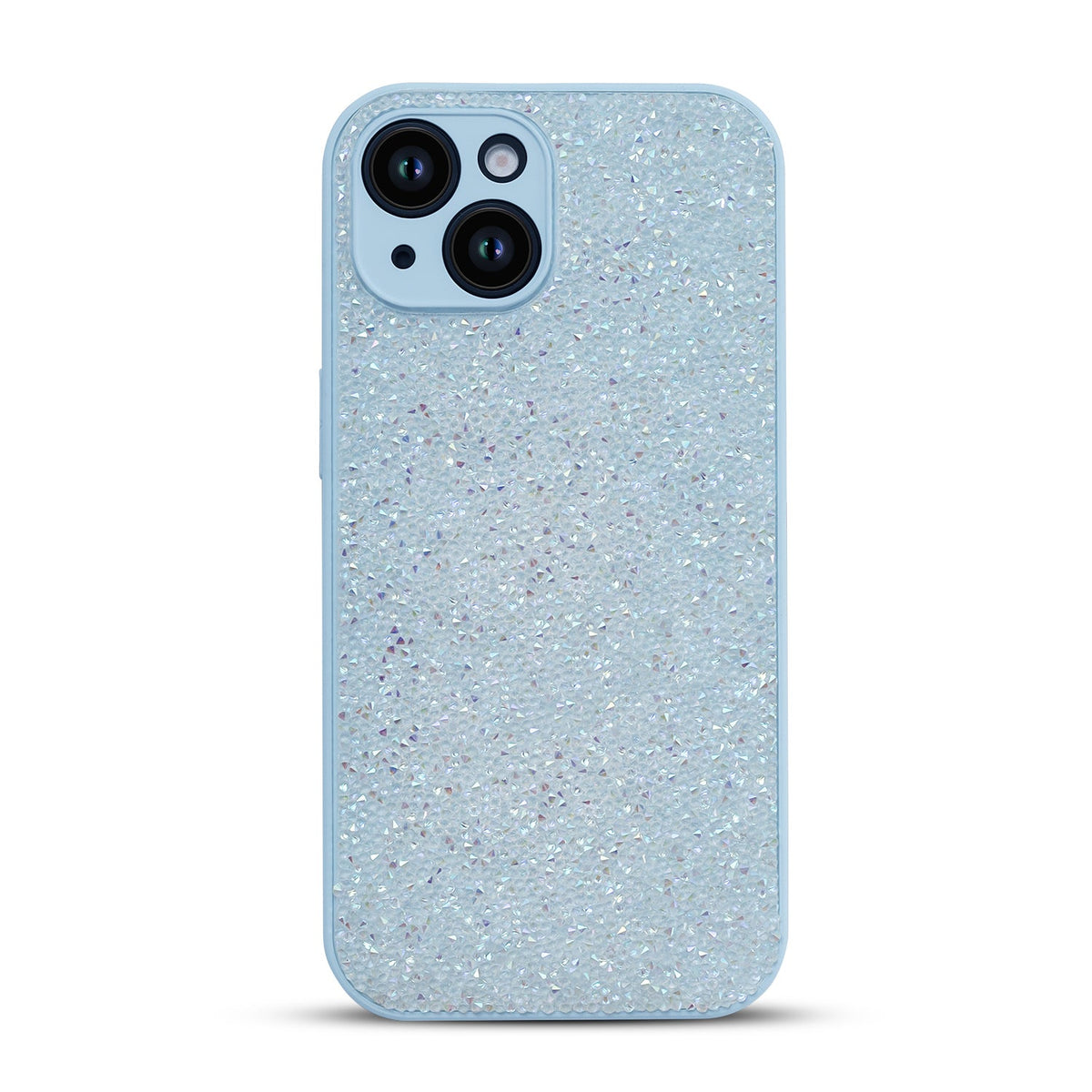 Apple iPhone 11 Hoesje - Blauw - Diamant Glitter Back Cover