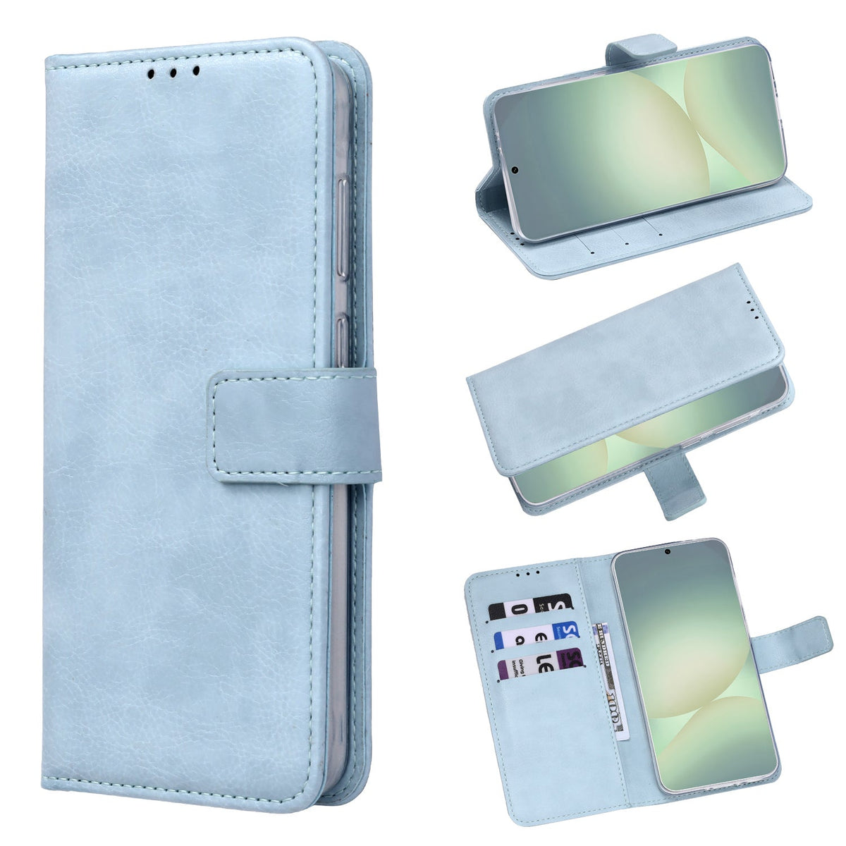 Samsung Galaxy S26 Plus Case - Light Blue - Wallet Case