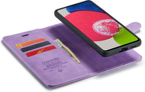 Samsung Galaxy A53 5G Hoesje - Bright Lila - 2 in 1 Bookcase