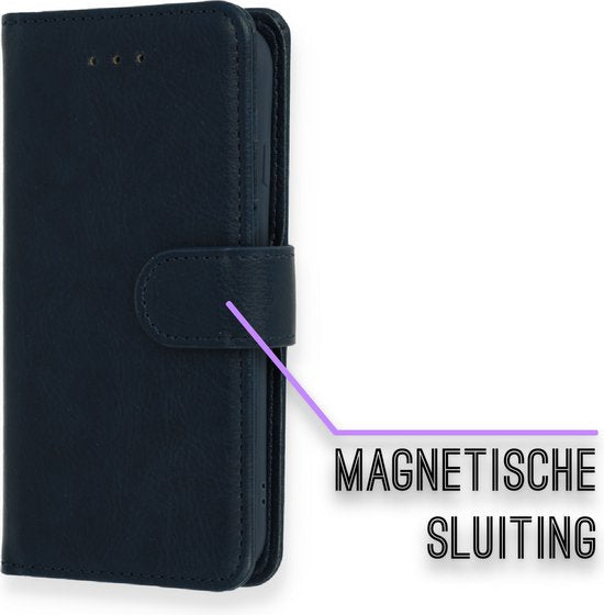 Apple iPhone SE (2020) Case - Blue - Luxury Wallet Case