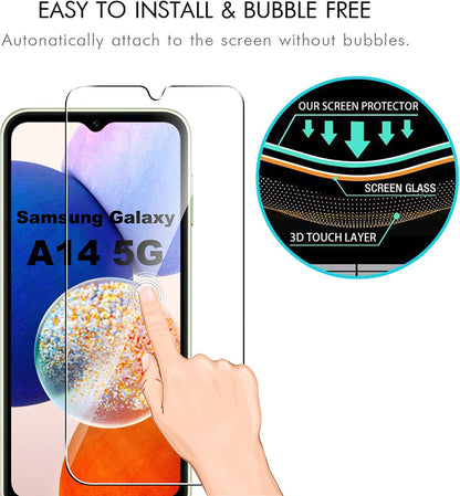 Samsung Galaxy A14 5G / A14 4G Panzerglas - Tempered Glass - 2 Stück