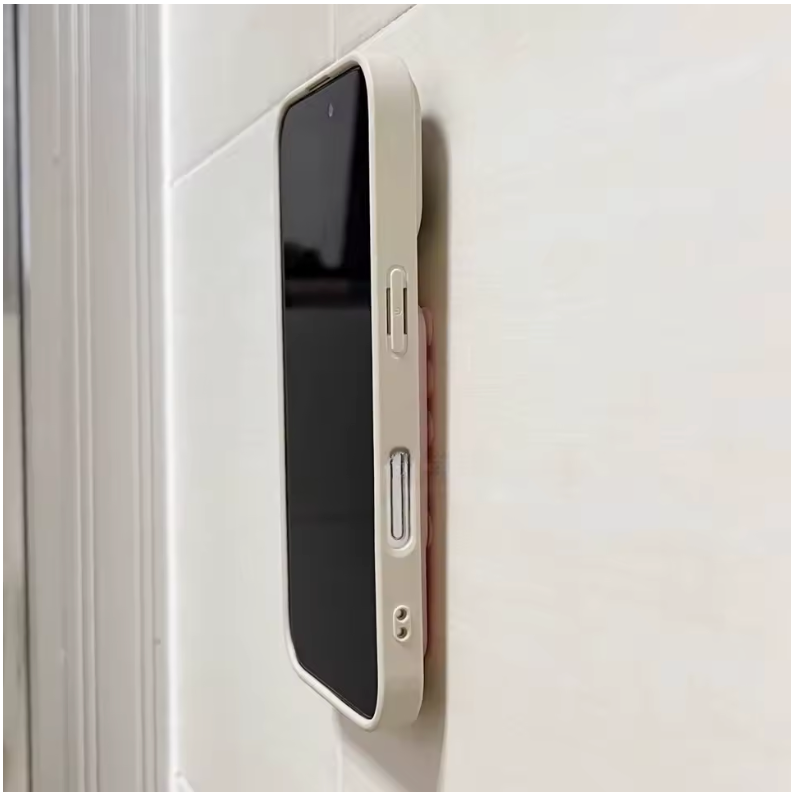 Casemania Siliconen Zuignap Sticker met Kickstand - Roze - 2 Stuks