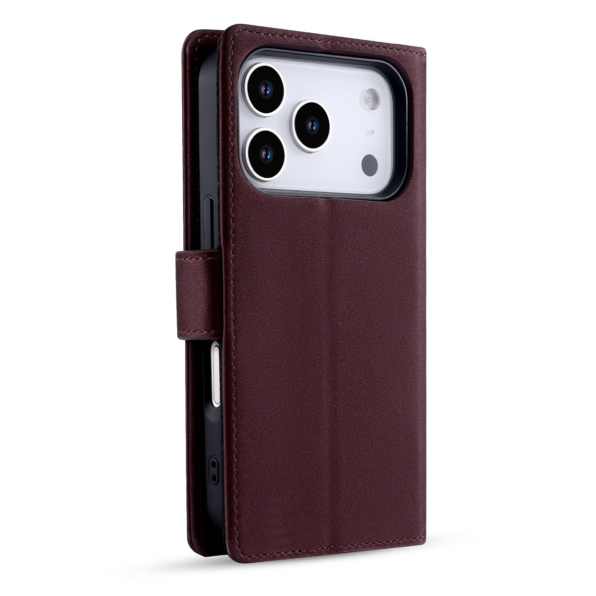 Apple iPhone 17 Pro Hoesje - Mauve Taupe - 2 in 1 Velvet Bookcase